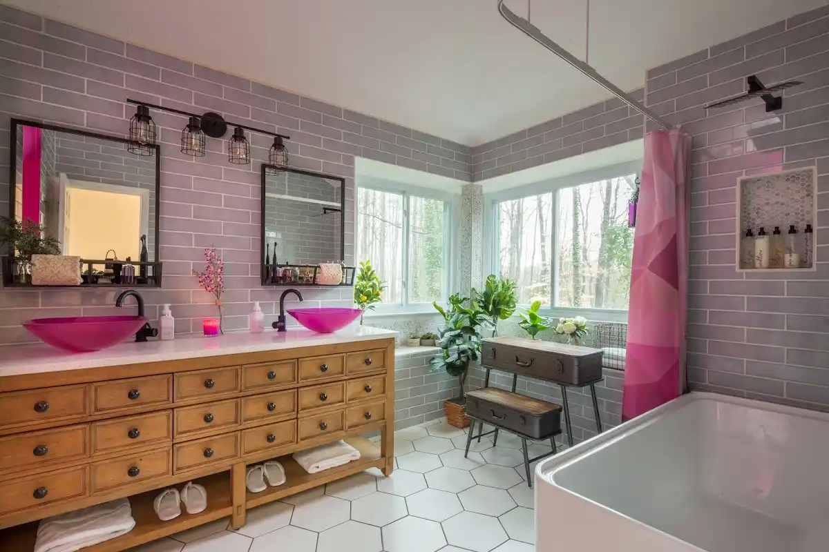 Bathroom renovation after water damage restoration in Steele Creek